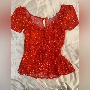 Red Blouse, Size Small